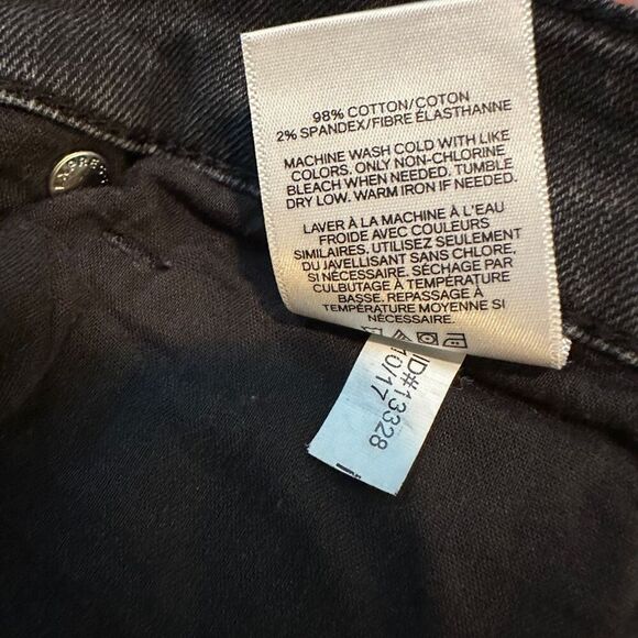 Express black denim cut off shorts- size 10 - Picture 4 of 6